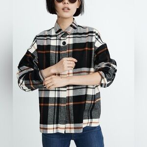 MADEWELL Bromley Flannel Plaid Button Down